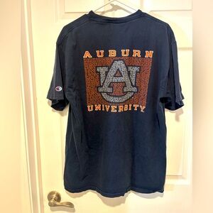Champion Navy Auburn University Short Sleeve Tee